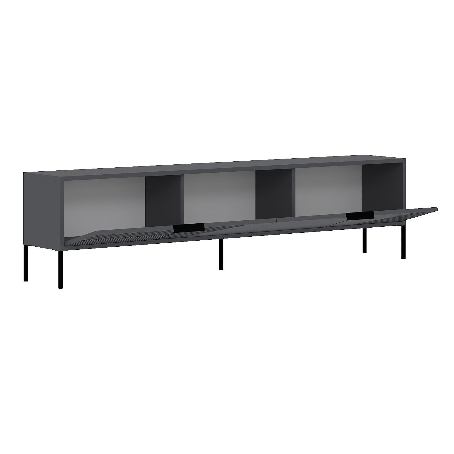 Móvel de TV – 180cm x 45cm x 30cm – Antracite – MDF