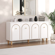 Aparador – 150 cm – Branco – Aglomerado com revestimento de melamina