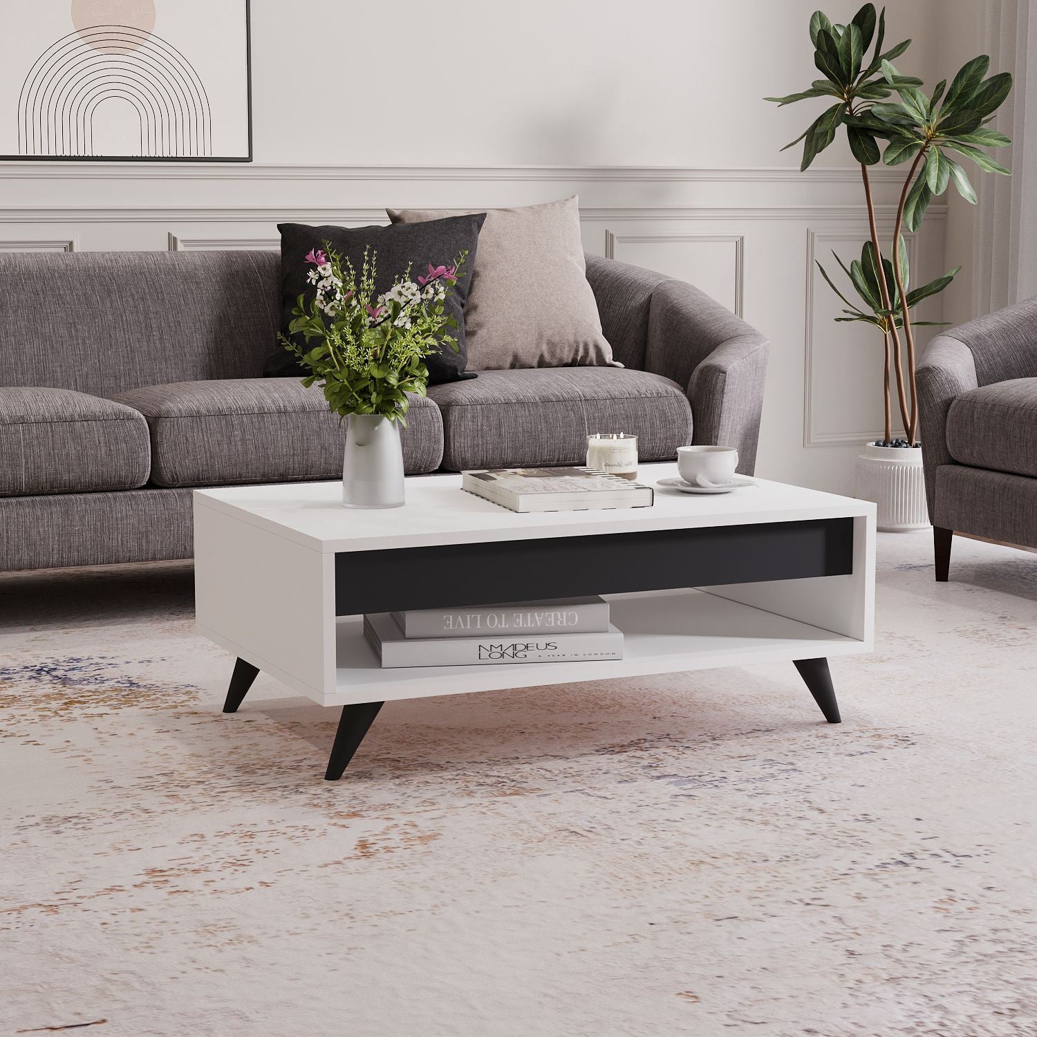 Mesa de Centro-Century-Branco