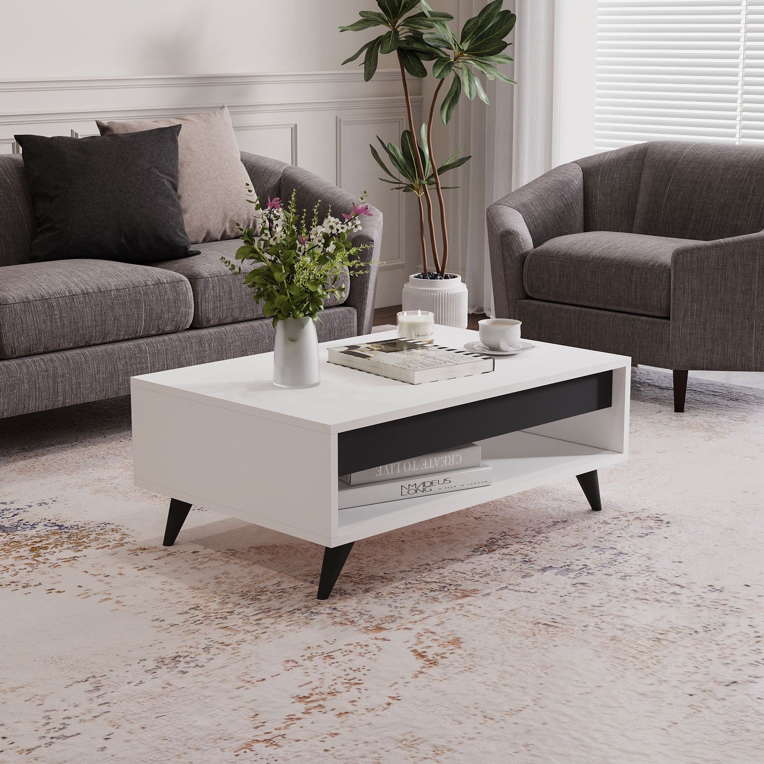Mesa de Centro-Century-Branco
