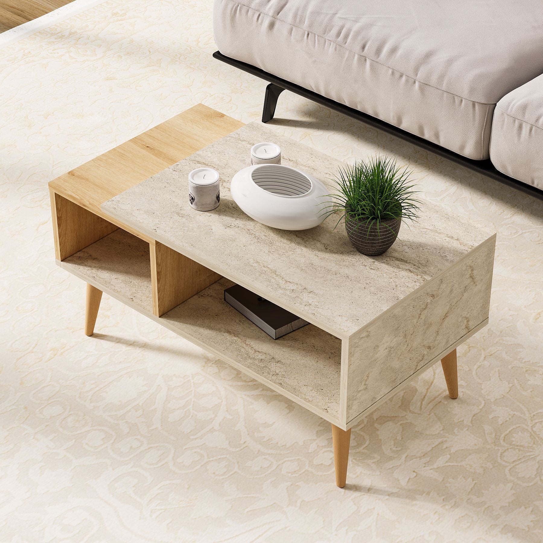 Mesa de Centro-Austin-Travertino
Carvalho Safira
