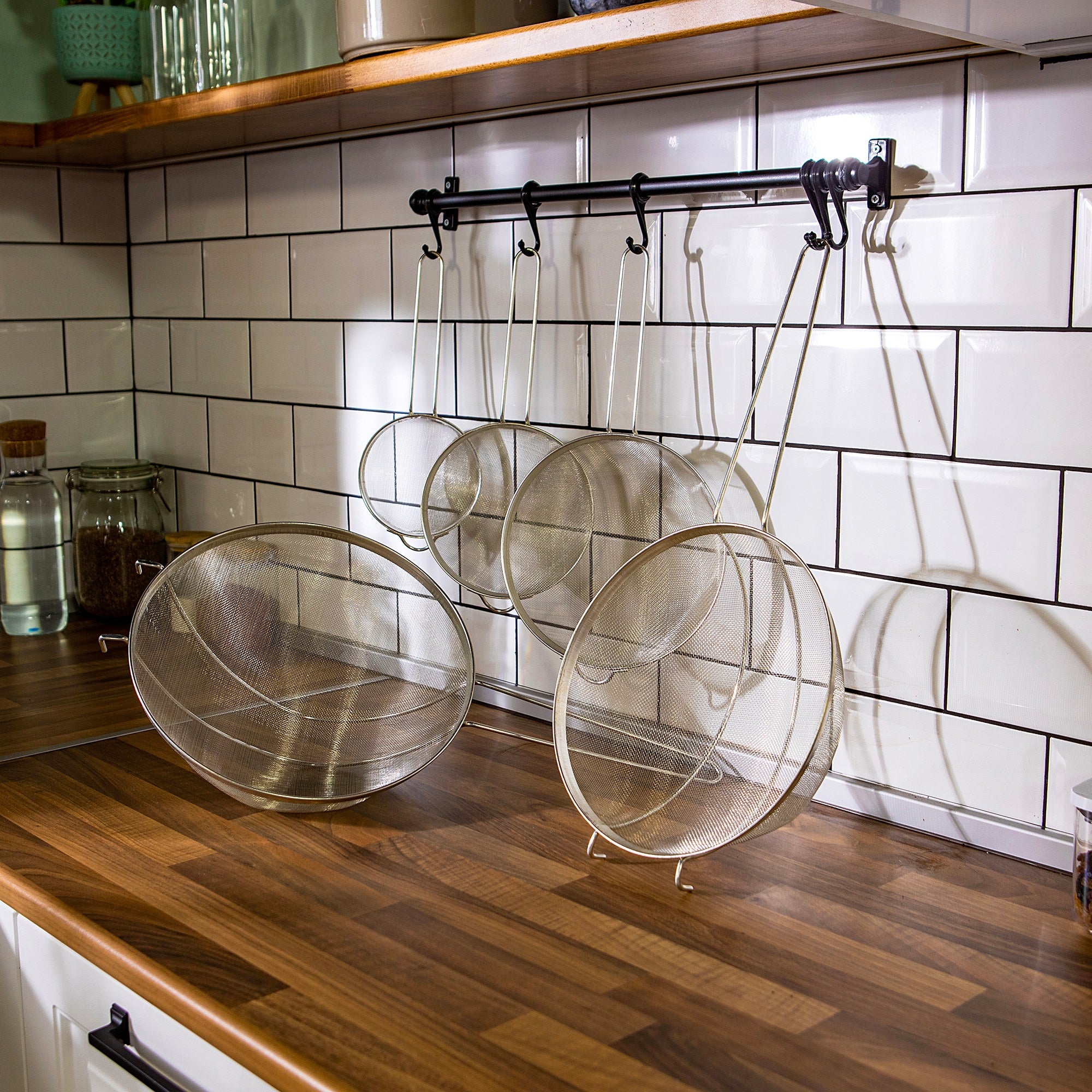 Coador – 17 x 35 x 7 cm – Prateado – Aço Inoxidável