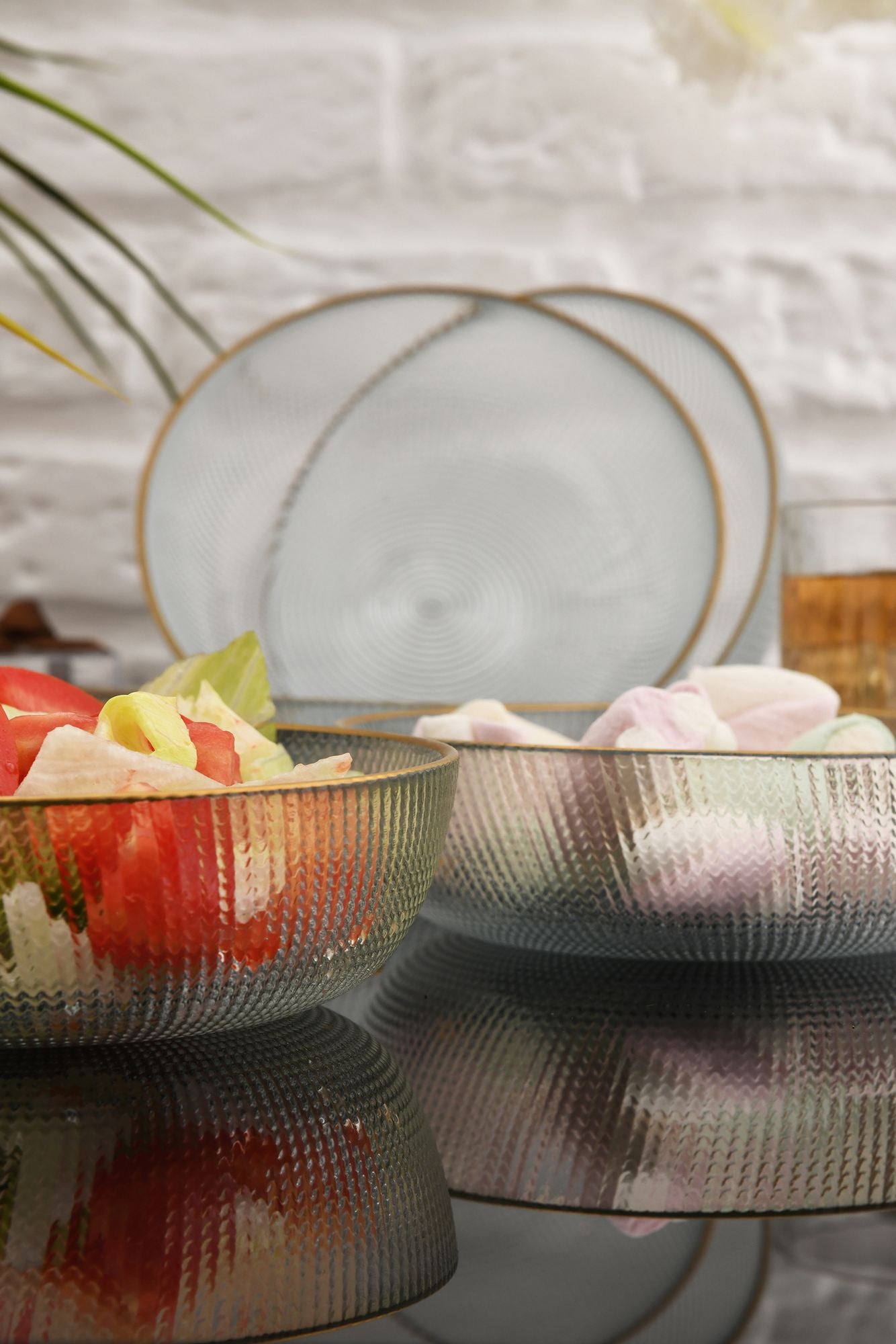 Conjunto de Tigelas de Vidro – 14 x 14 x 4 cm – Transparente