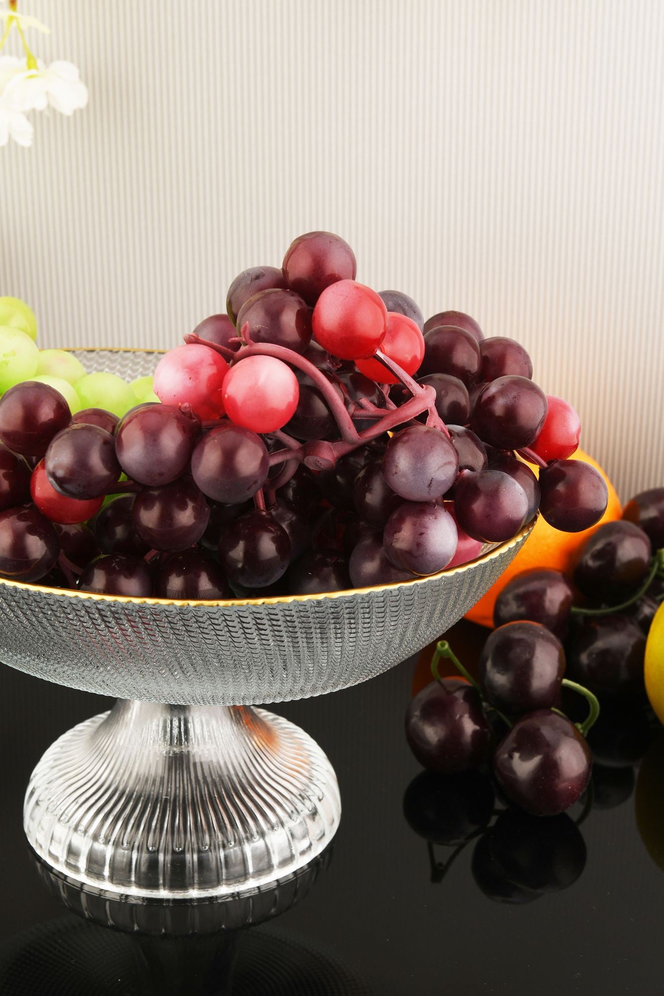 Prato de Frutas de Vidro – 23 x 18 x 12 cm – Transparente