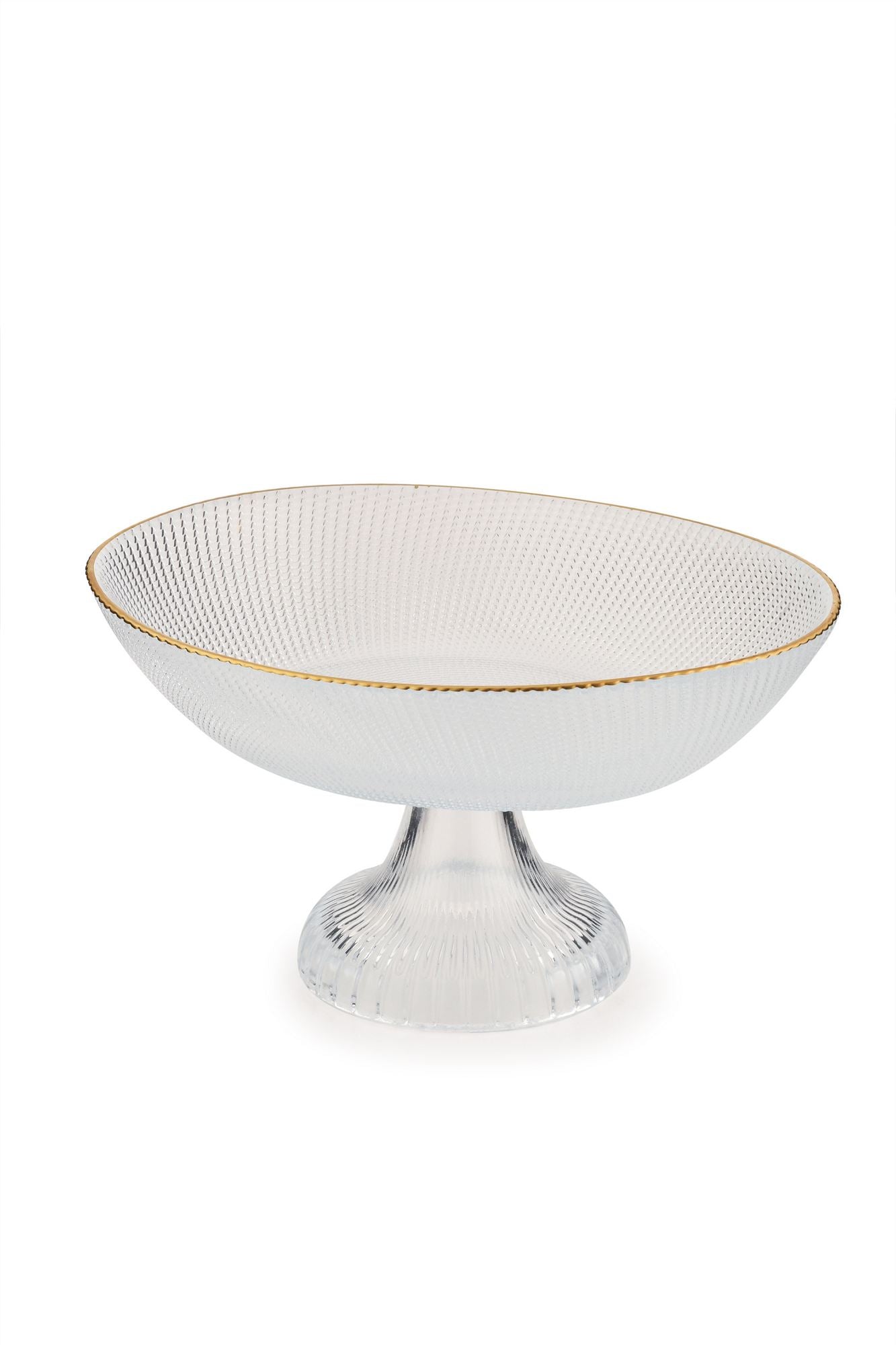 Prato de Frutas de Vidro – 23 x 18 x 12 cm – Transparente