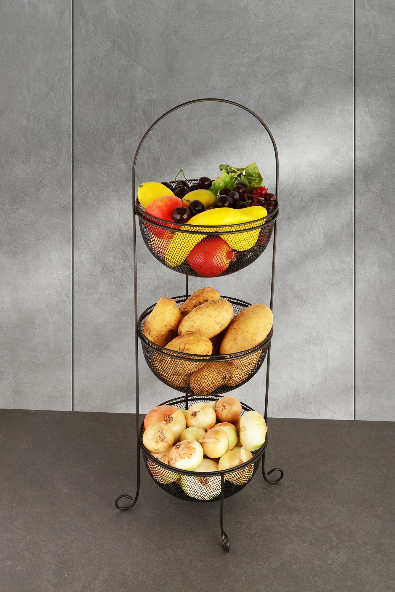 Cesta de frutas-Aleyna-Preto