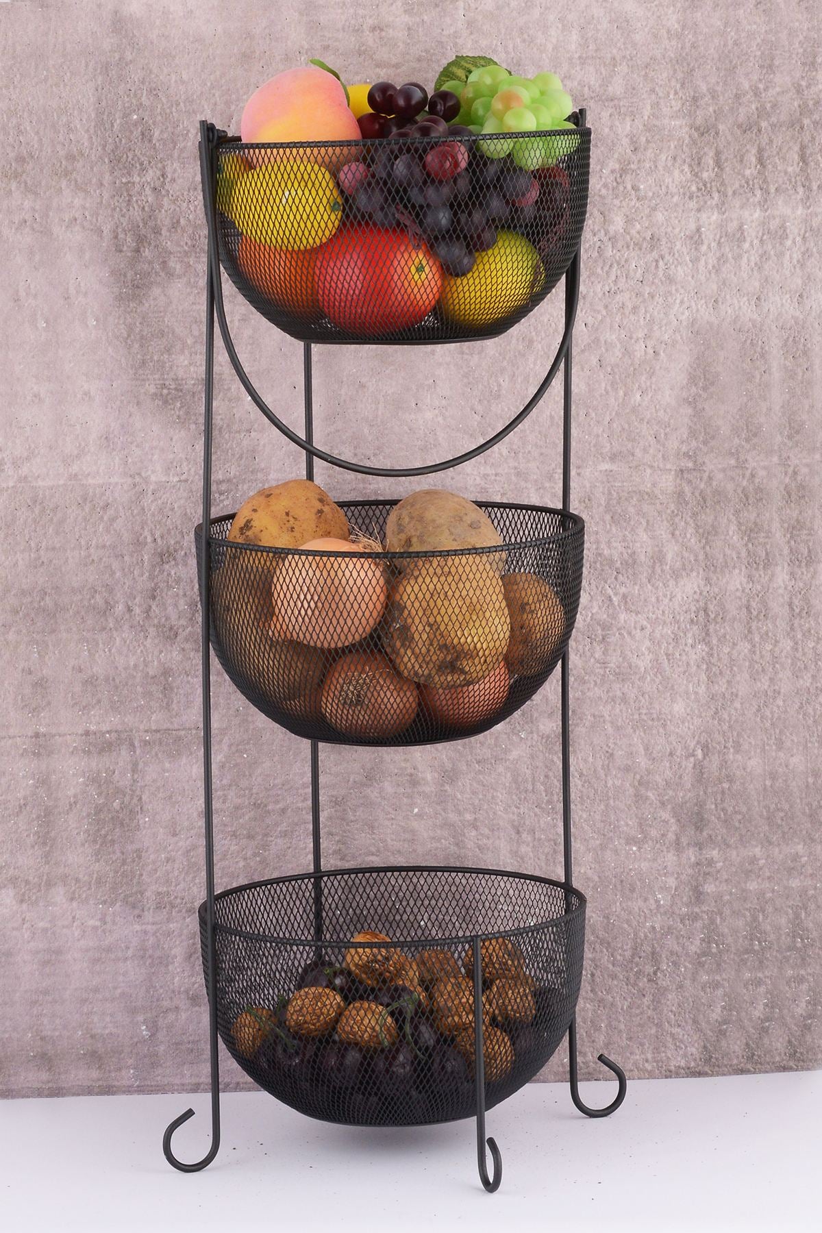 Cesta de frutas-Aleyna-Preto