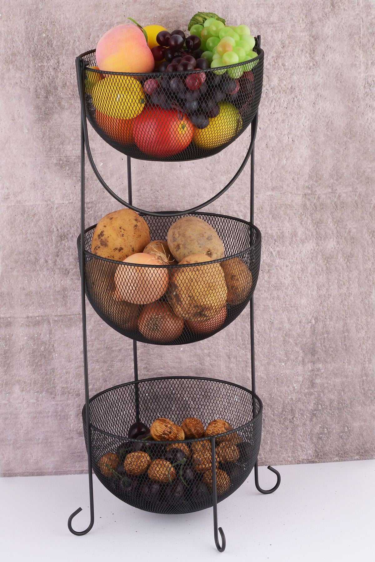 Cesta de frutas-Aleyna-Preto
