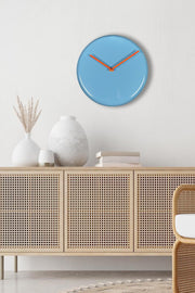 Relógio de Parede Decorativo 100% Alumínio 30x30 cm, Silencioso – 30Sivmet Azul (332CDC1104)