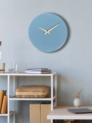 Relógio de Parede Decorativo em Alumínio 35x35 cm – 35Sivmet Azul, Mecanismo Silencioso de Varredura Contínua