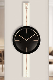 Relógio de Parede Decorativo em Aço 100% 30 cm – Creme e Preto | Vlnt103Krsyh