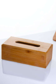Porta-guardanapos – 22 x 12 x 12 cm – Cor de madeira – Bambu