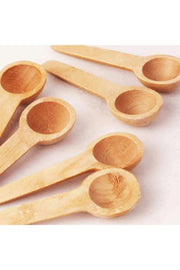 Conjunto de Colheres de Bambu – 2,5 x 7,5 cm – Cor de madeira