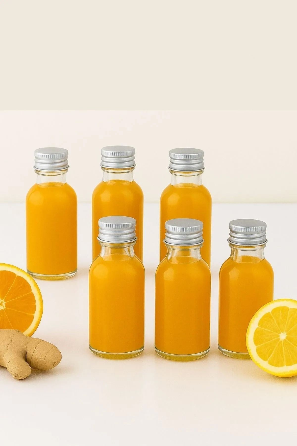 Conjunto de garrafas de vidro – 3,3 x 7,8 cm – transparente – vidro