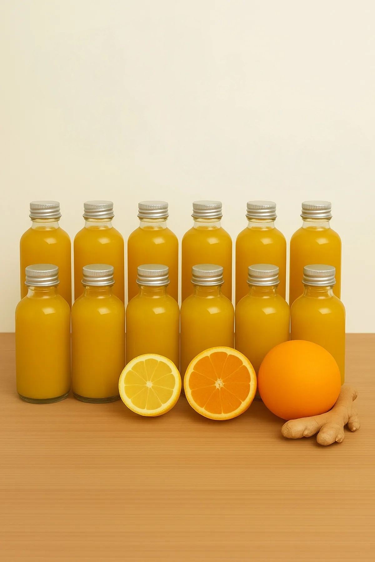 Conjunto de garrafas de vidro – 4,5 x 11 cm – Transparente e Prata