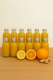 Conjunto de garrafas de vidro – 4,5 x 11 cm – Transparente e Prata