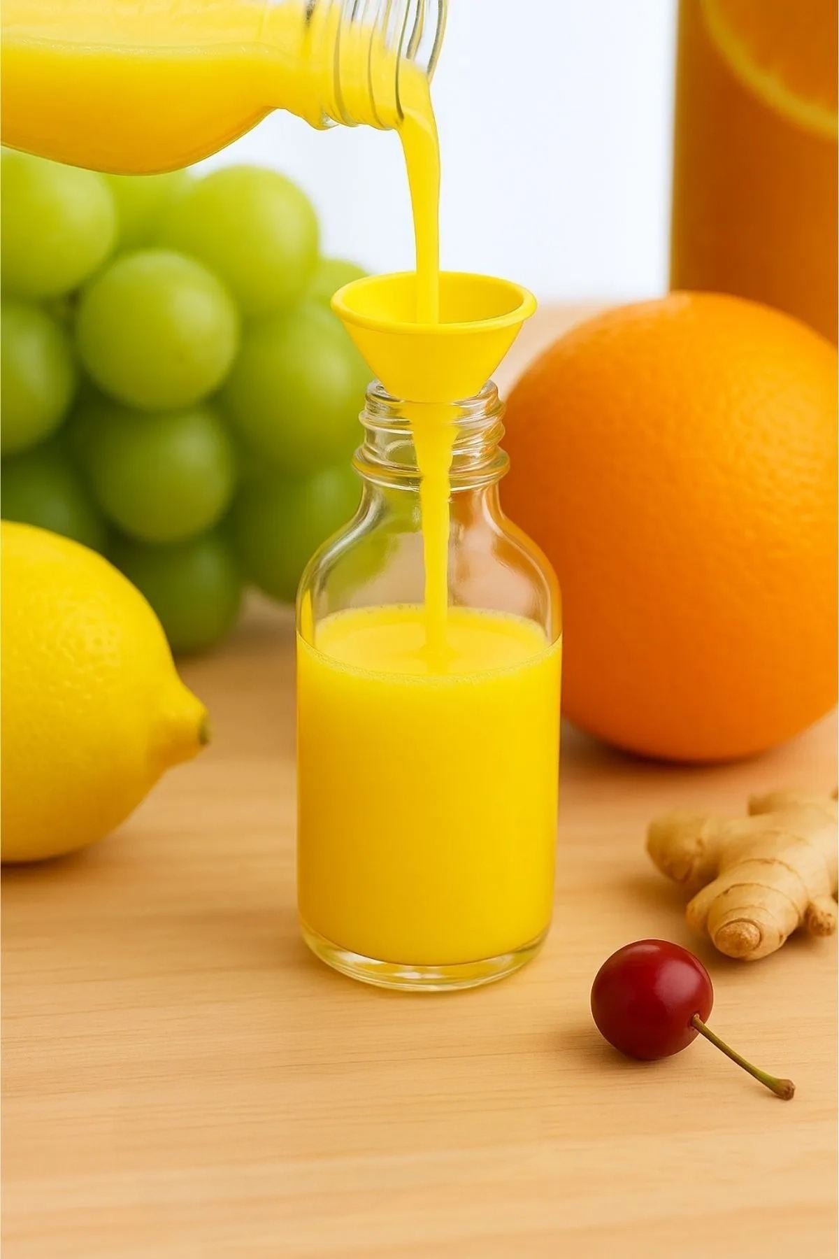 Conjunto de garrafas de vidro – 4 x 9 cm – Transparente e Prata – vidro