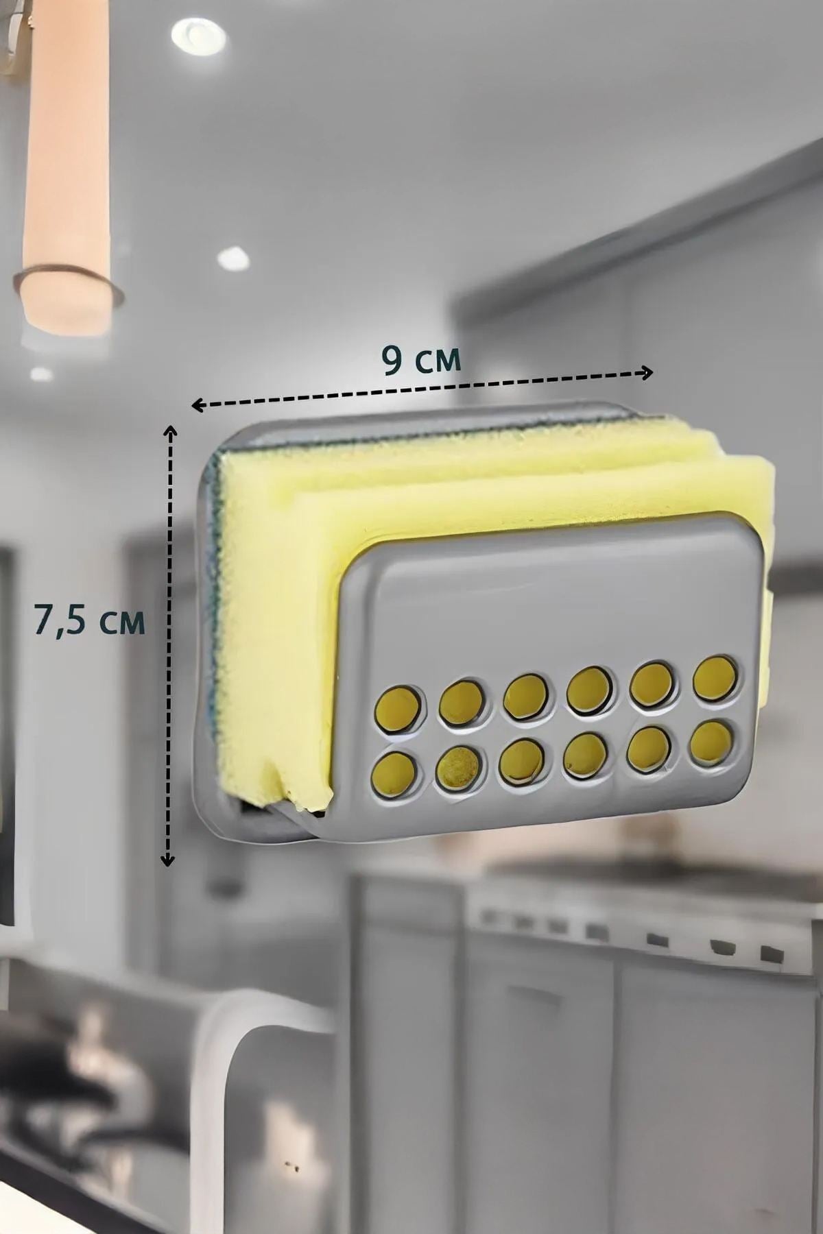 Organizador de Cozinha – 9 x 4 x 7,5 cm – Antracite – Plástico