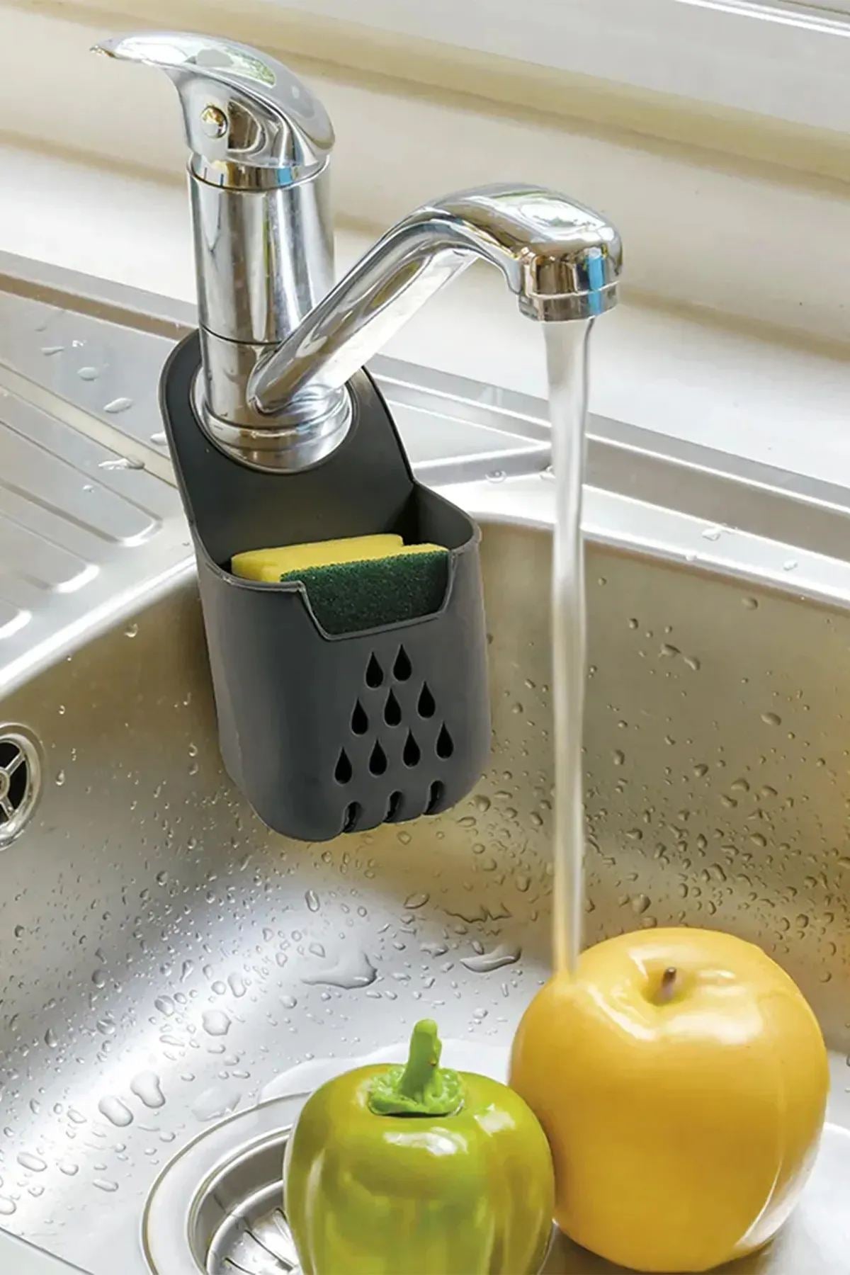 Organizador de Cozinha – 10 x 17 cm – Antracite – Plástico