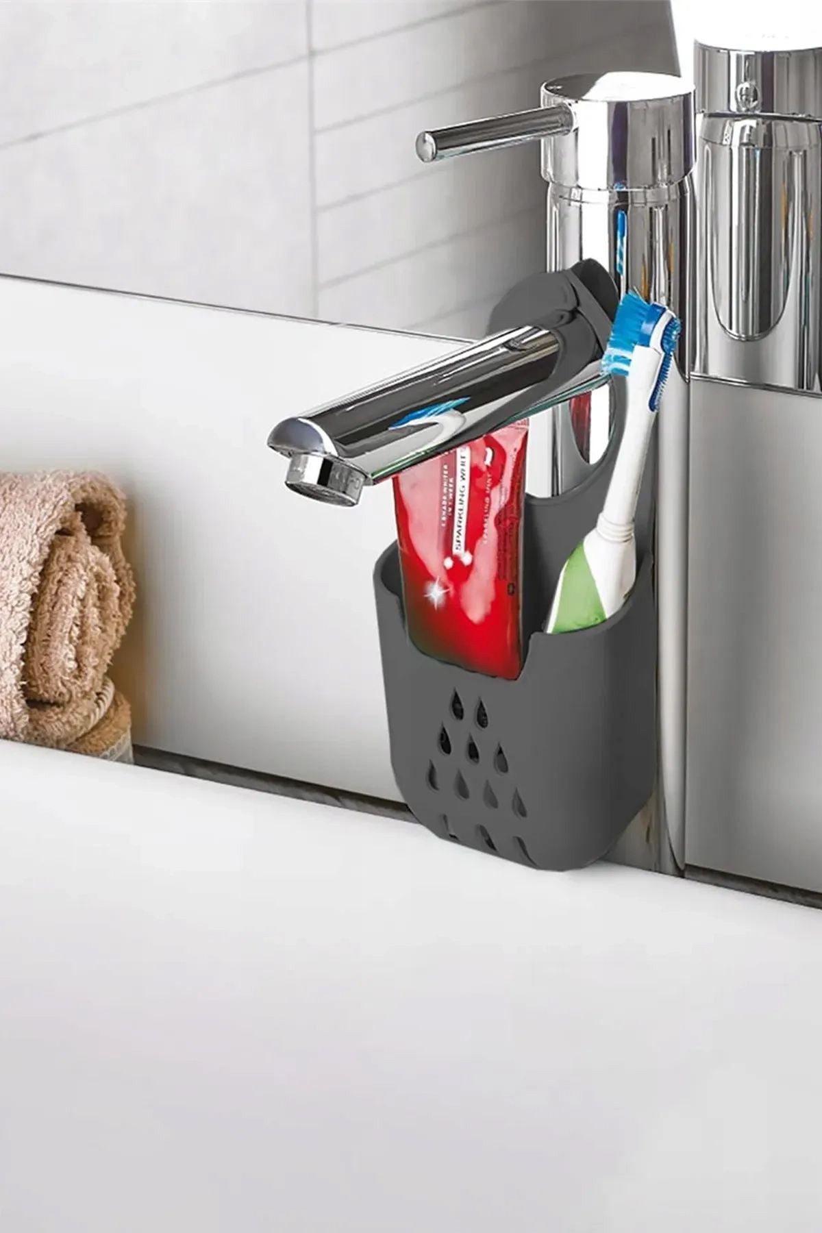 Organizador de Cozinha – 10 x 17 cm – Antracite – Plástico