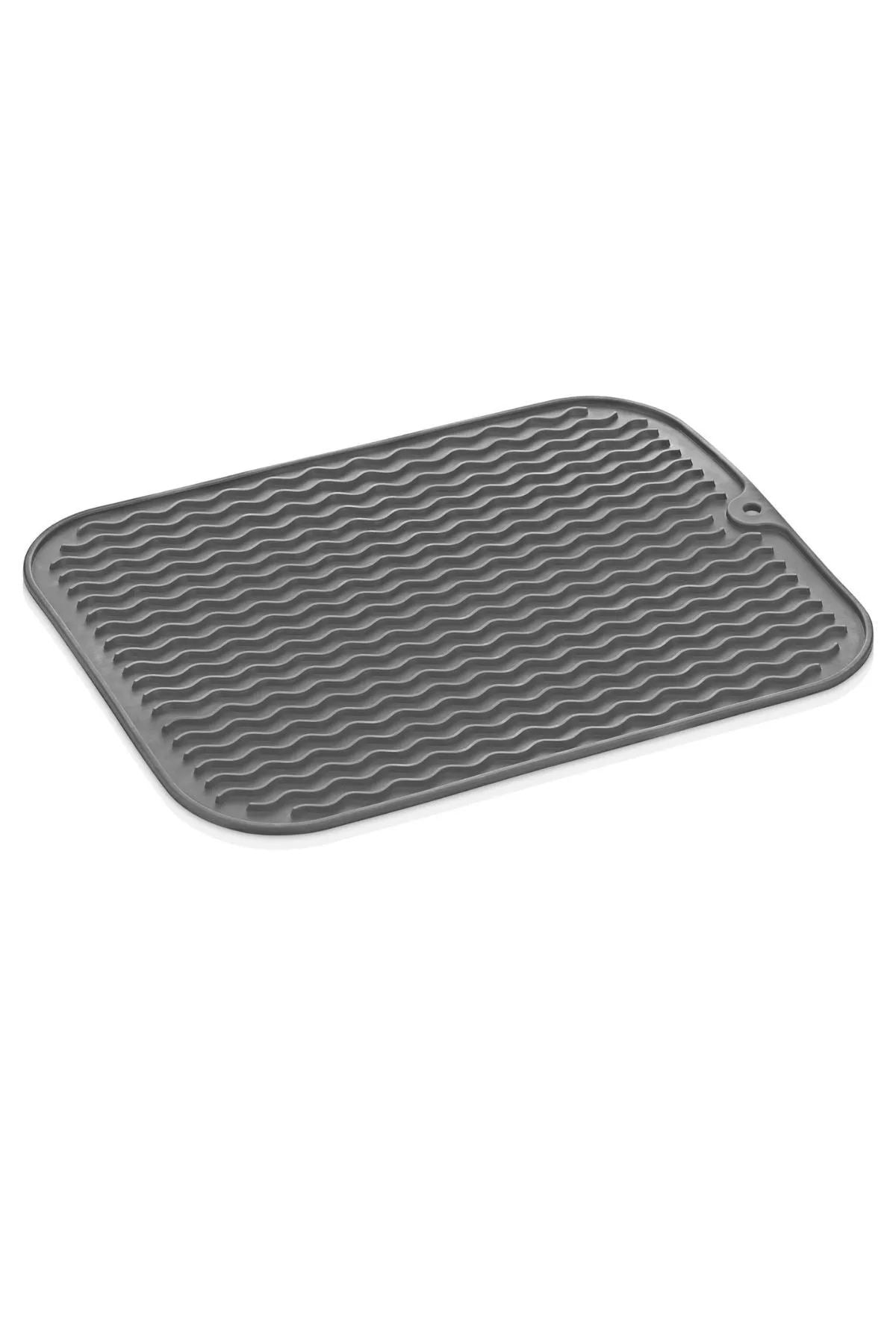 Escorredor de Pratos – 36 x 28 x 1 cm – Preto – Silicone