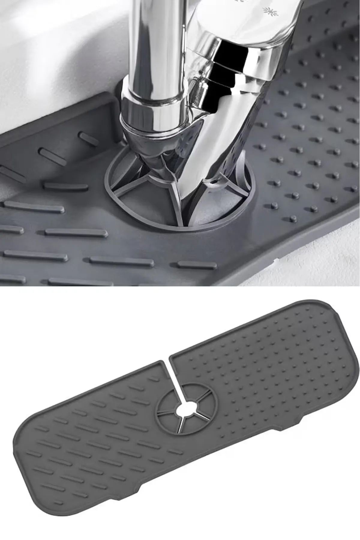 Escorredor de Pratos – 13,5 x 36 cm – Preto – Silicone