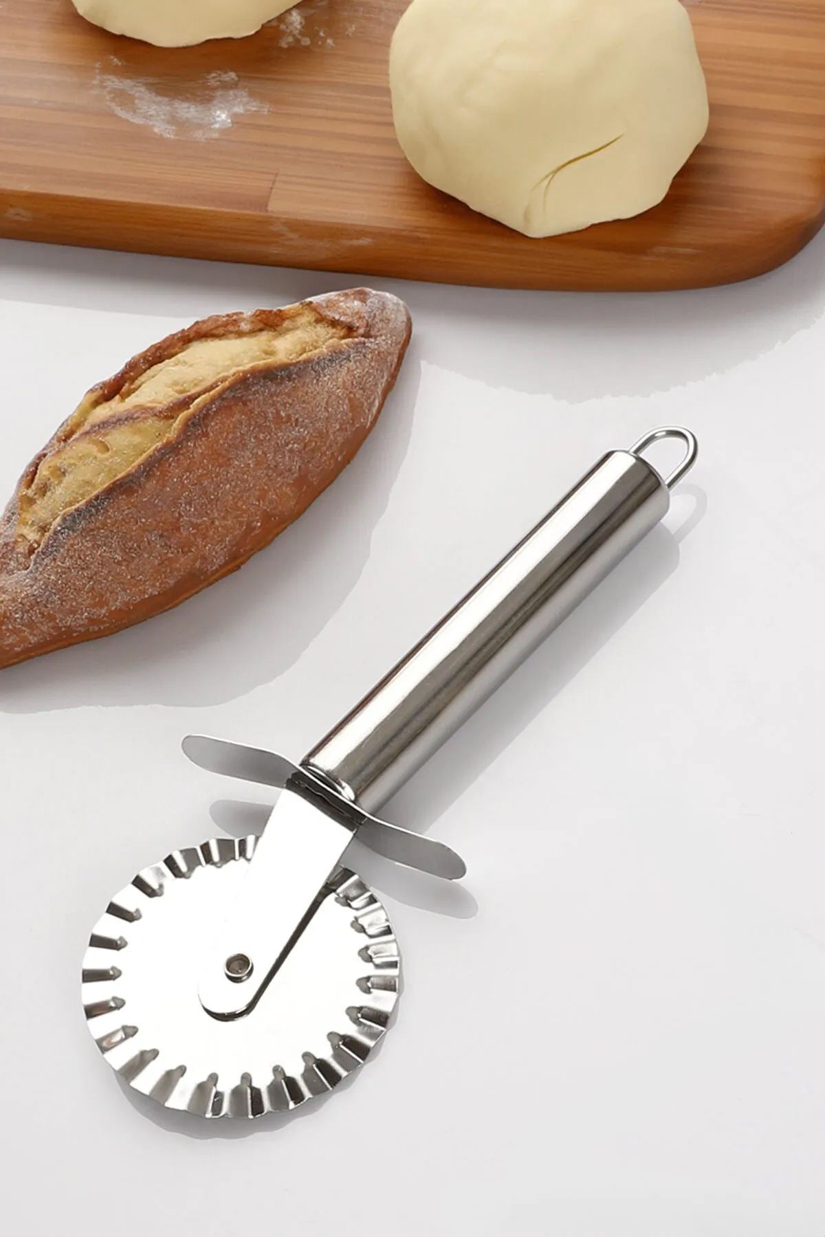 Cortador de Pizza – 19 cm – Cinza – Metal