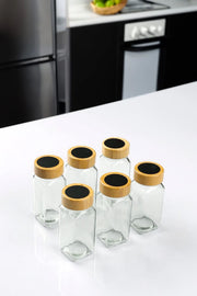 Conjunto de potes de vidro – 80 ml – transparente
