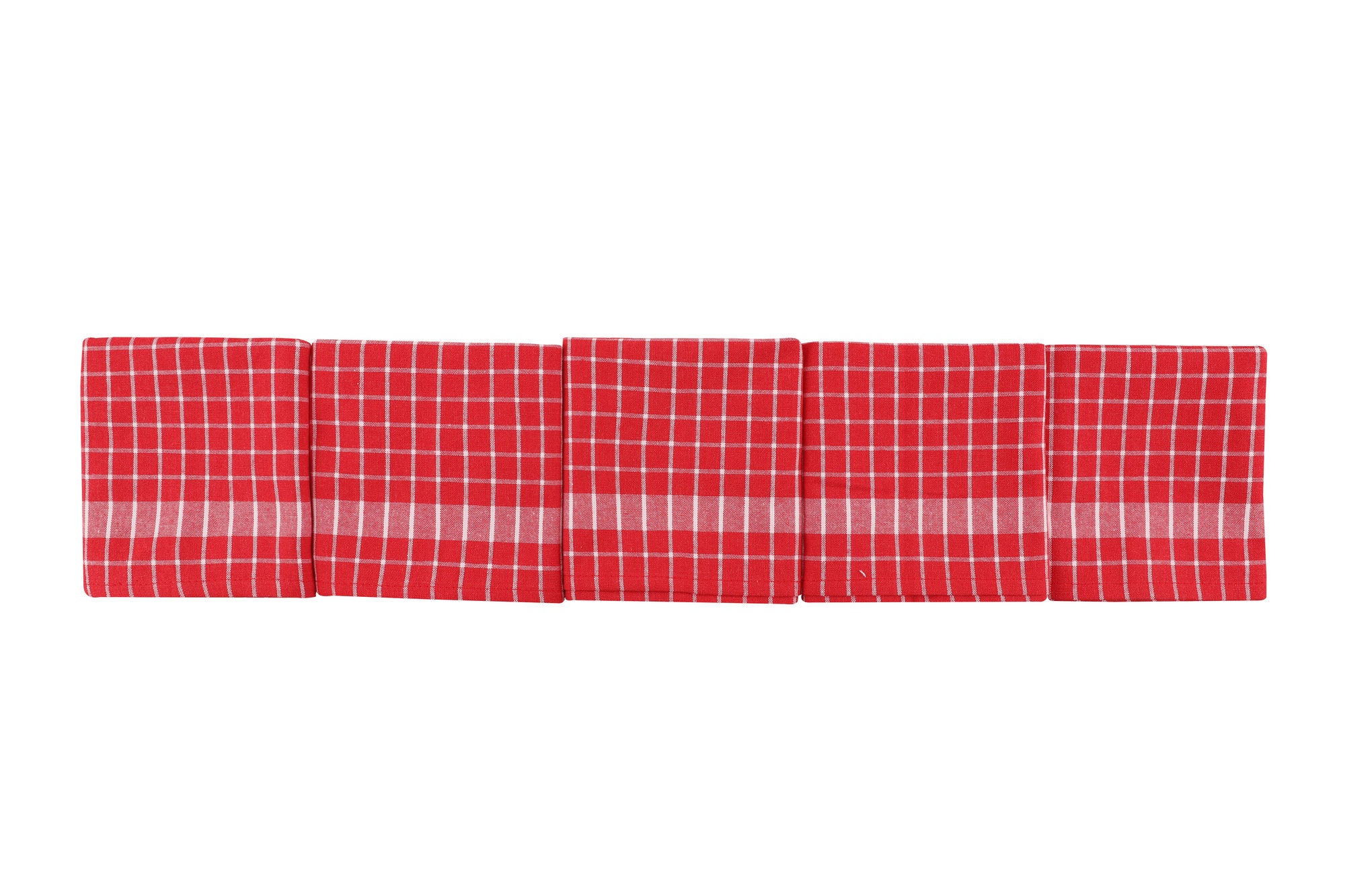 Conjunto de toalhas de rosto – 45 x 65 cm – Vermelho e Branco – 100% algodão