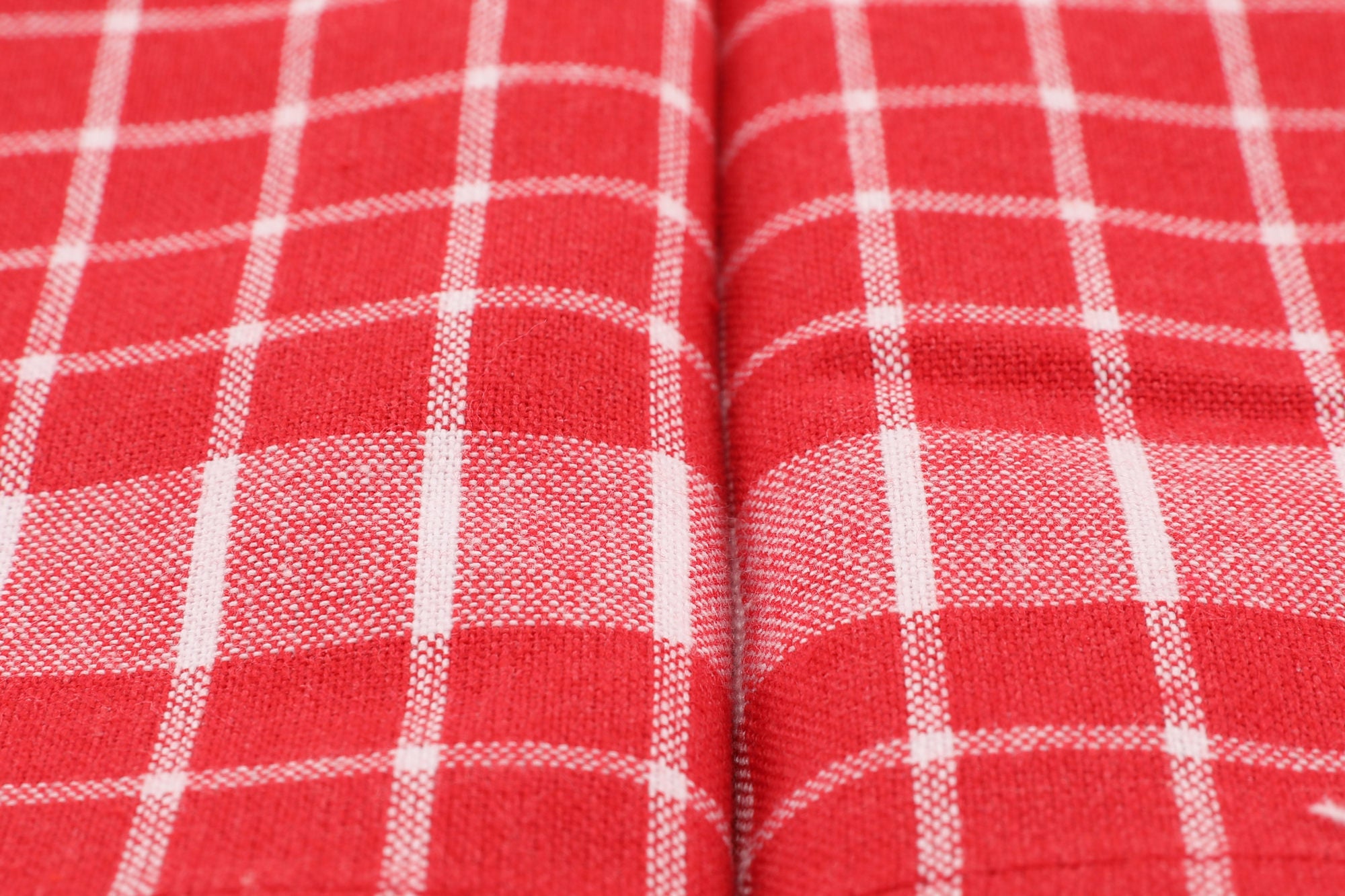 Conjunto de toalhas de rosto – 45 x 65 cm – Vermelho e Branco – 100% algodão