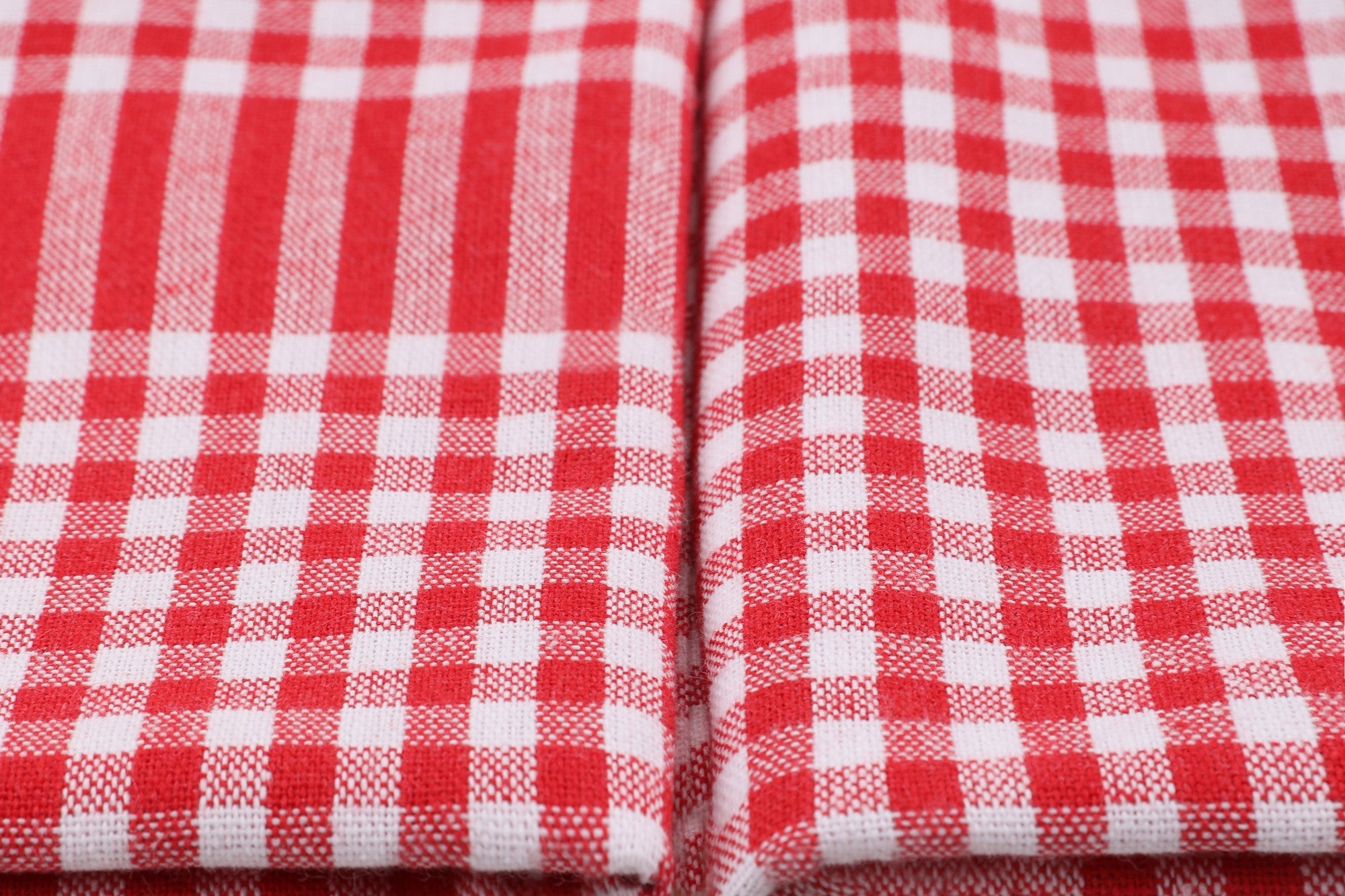 Conjunto de toalhas de rosto (10 peças) – 45 x 65 cm – Vermelho, Branco – 100% algodão