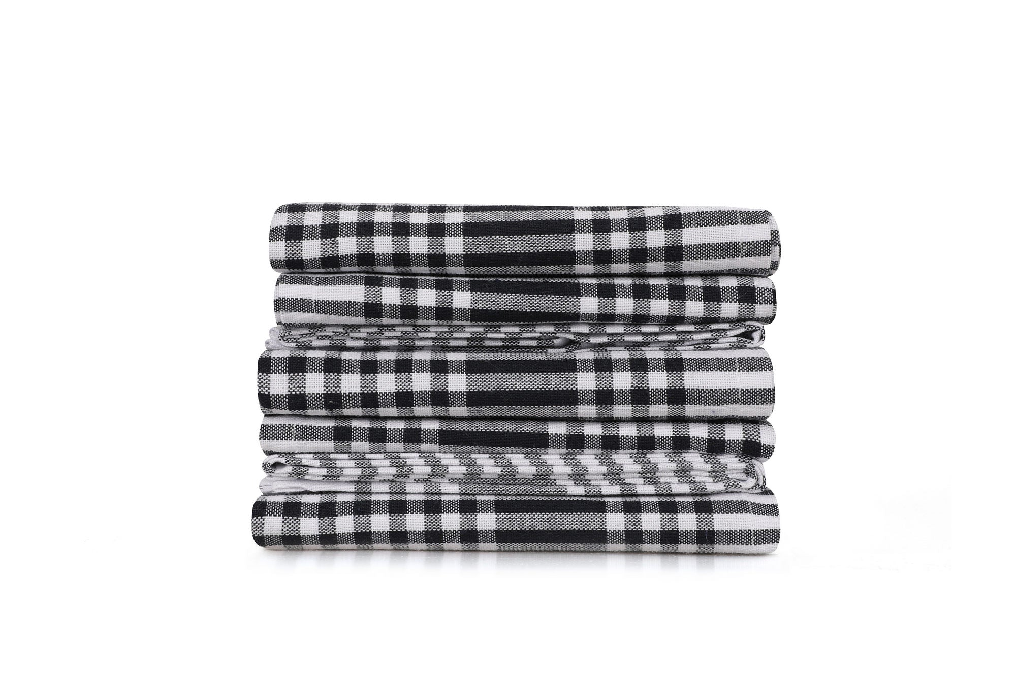 Conjunto de toalhas de rosto – 45 x 65 cm – Preto e Branco – 100% algodão
