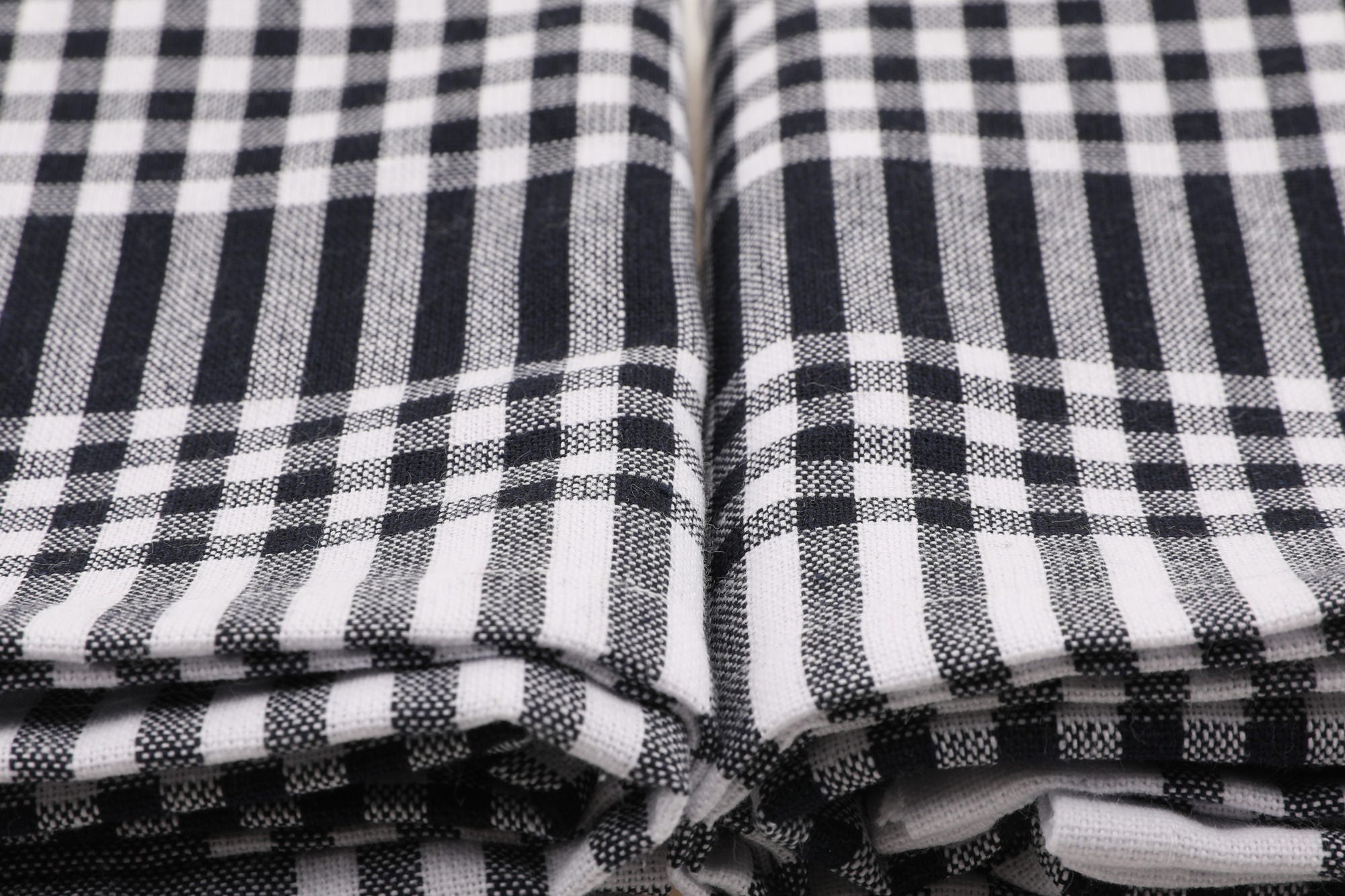 Conjunto de toalhas de rosto – 45 x 65 cm – Preto e Branco – 100% algodão