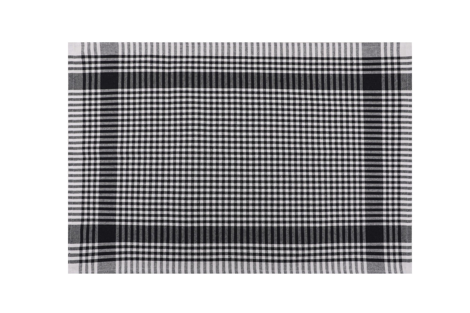 Conjunto de toalhas de rosto – 45 x 65 cm – Preto e Branco – 100% algodão