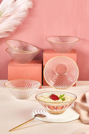 Conjunto de tigelas de vidro – 15 cm – Transparente