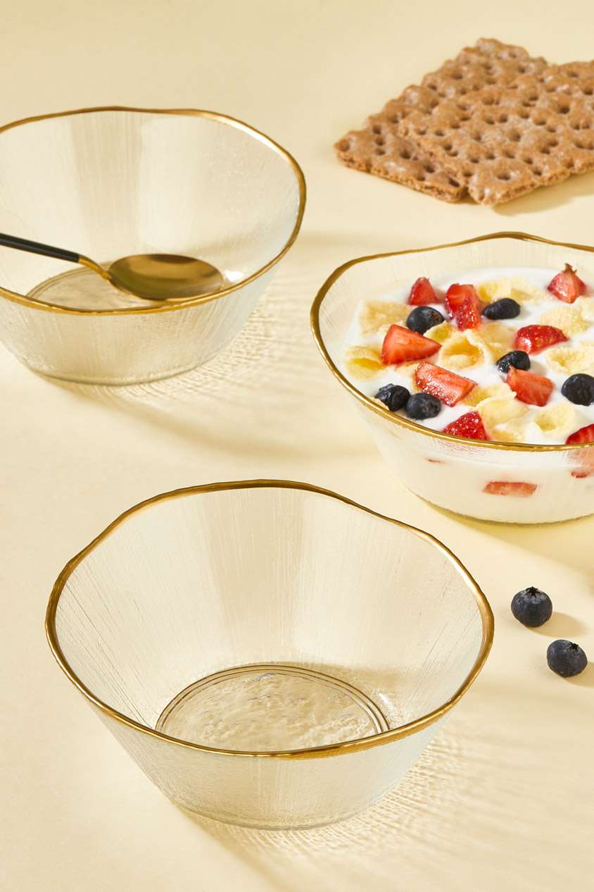 Conjunto de tigelas de vidro – 15 cm – Transparente – vidro