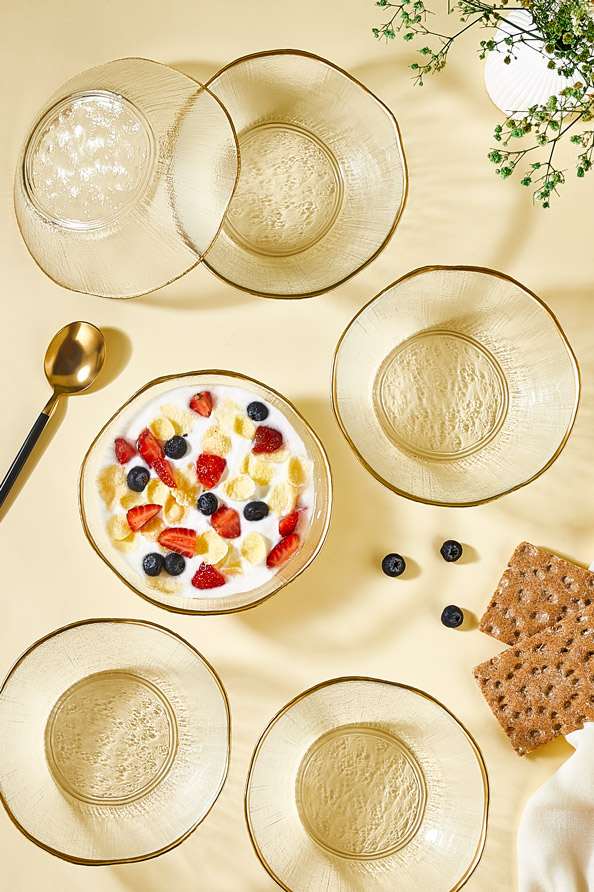 Conjunto de tigelas de vidro – 15 cm – Transparente – vidro