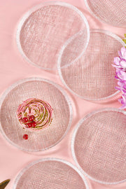 Conjunto de Pratos de Sobremesa – 16 cm – Transparente – Vidro