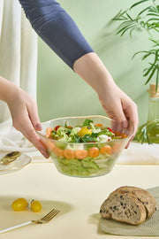 Saladeira de Vidro – 21 cm – Transparente – Vidro