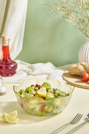 Saladeira de vidro – 21 cm – Transparente
