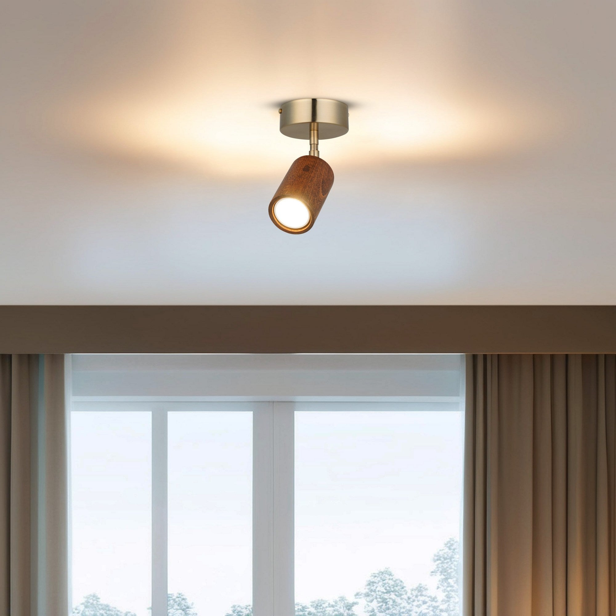 Candeeiro de Teto – 18 cm – Laca Antiga – Metal