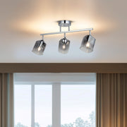 Candeeiro de Teto – 31 cm – Cromo – Metal