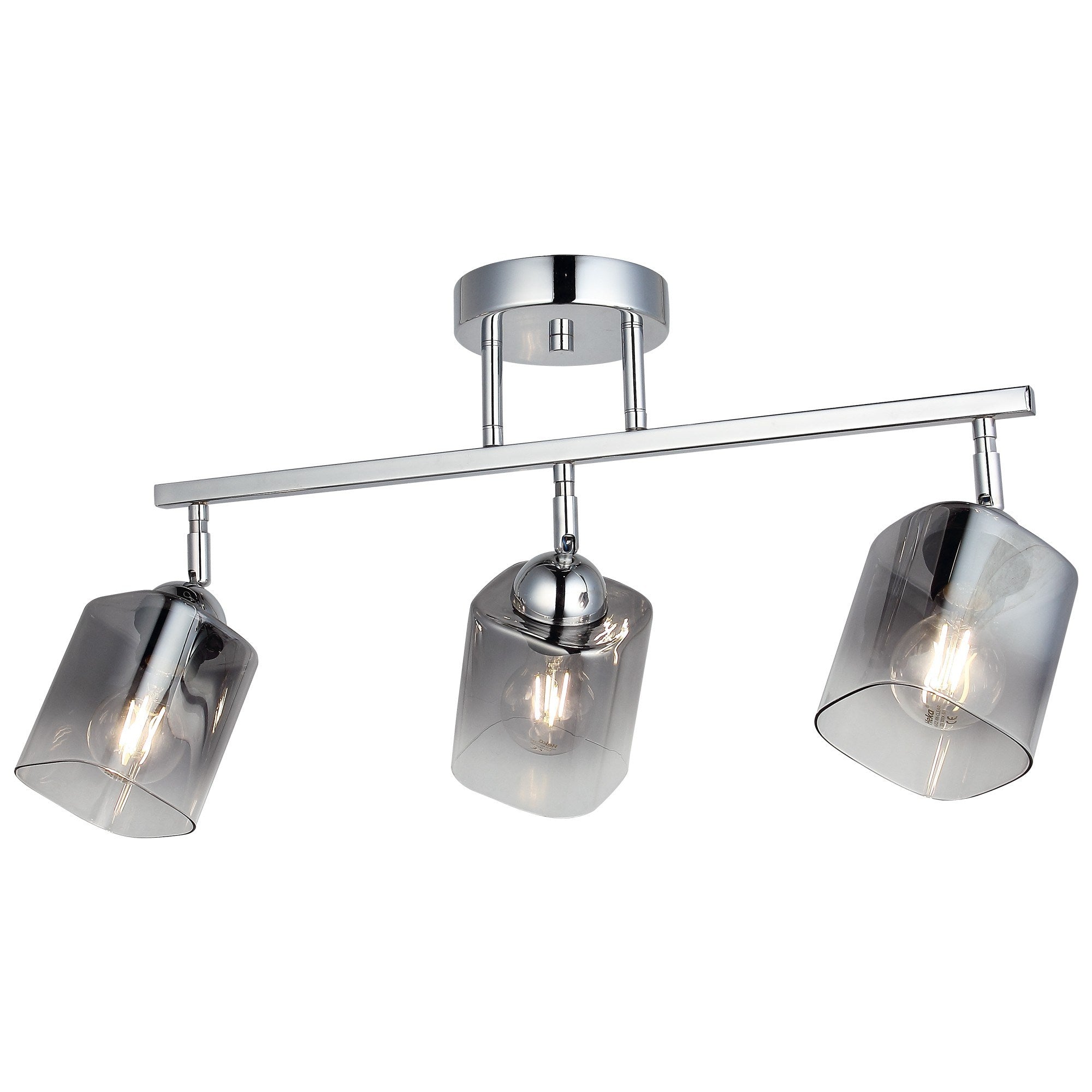 Candeeiro de Teto – 31 cm – Cromo – Metal