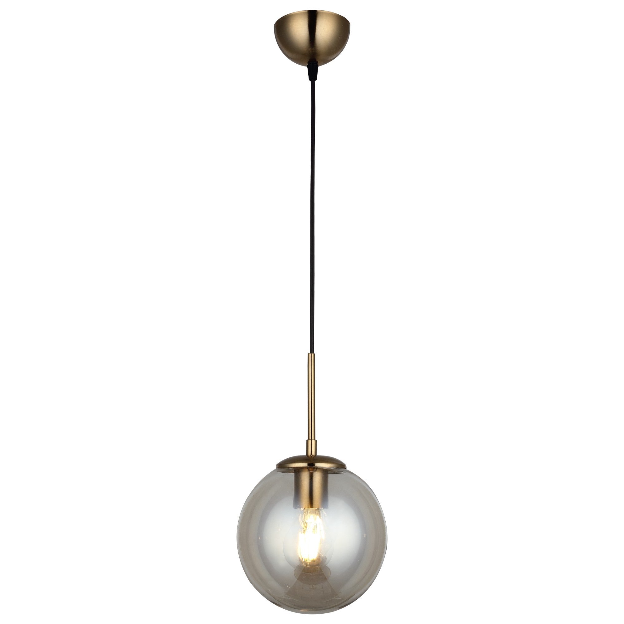 Candeeiro de Teto em Metal – 40-99 cm – Cor antiquação – Vidro