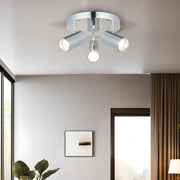 Candeeiro de Teto – 15 cm – Cromo – Metal