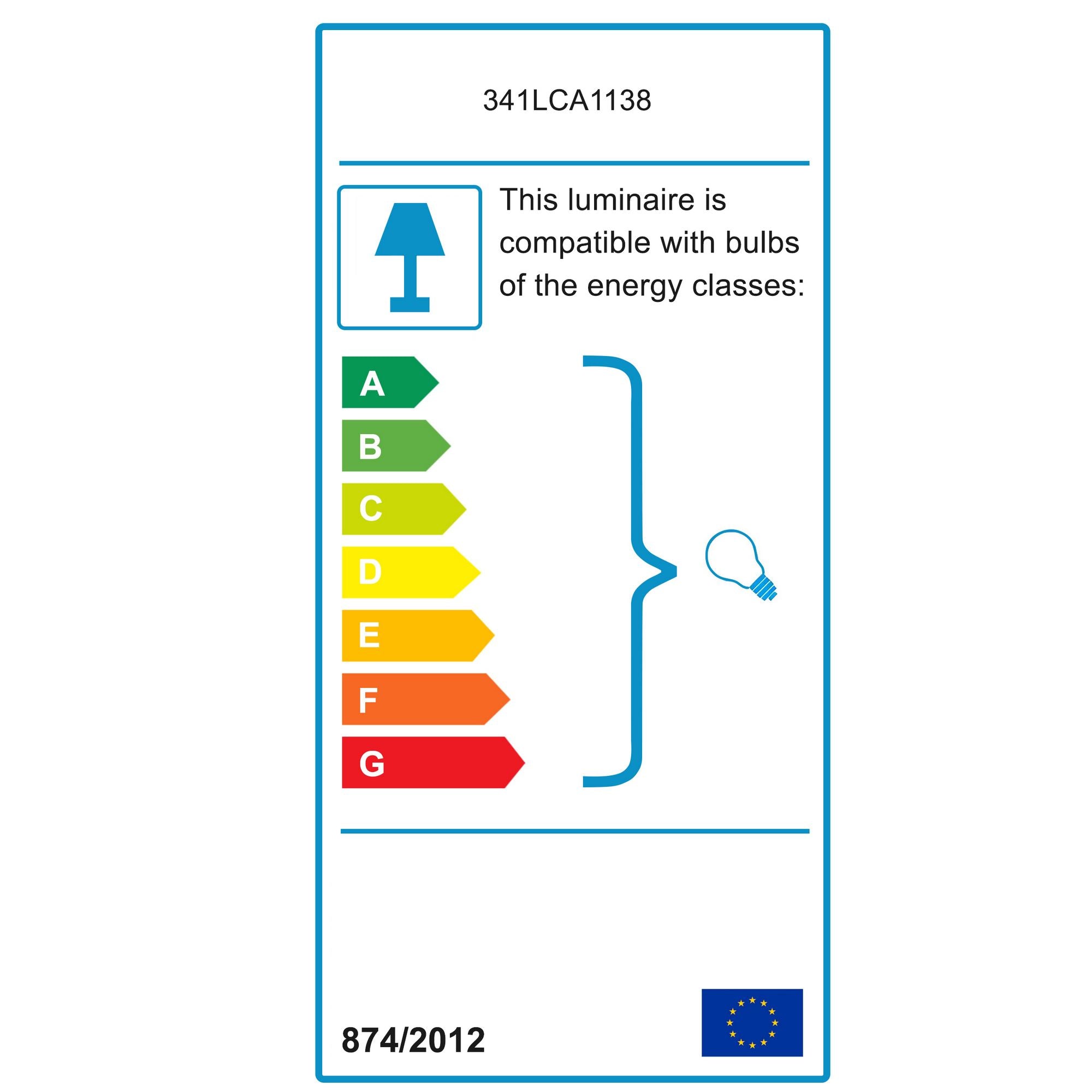 Candeeiro de Teto - Ø18 cm - Ouro - Metal com vidro