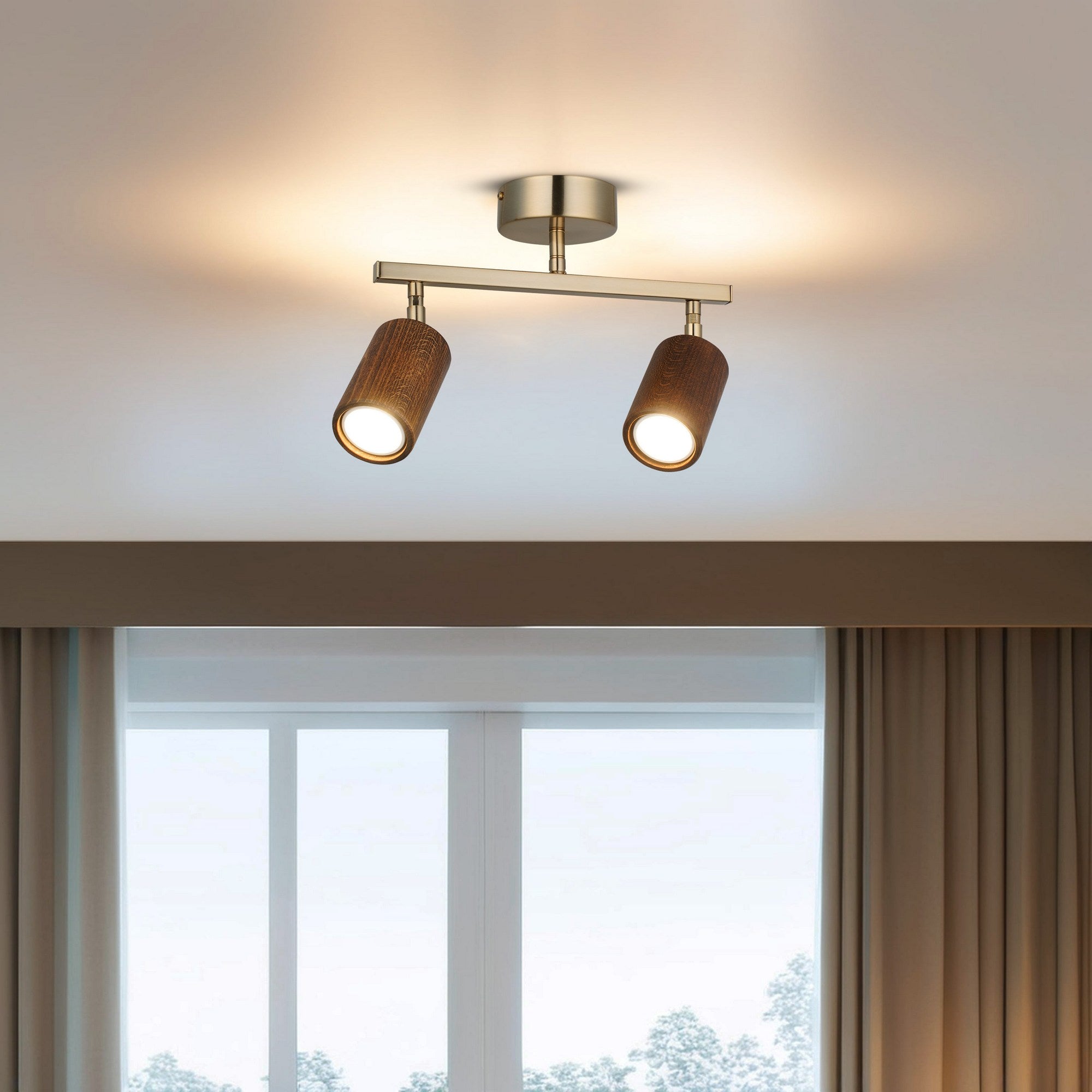 Candeeiro de Teto – 23 cm – Laca Antiga – Metal