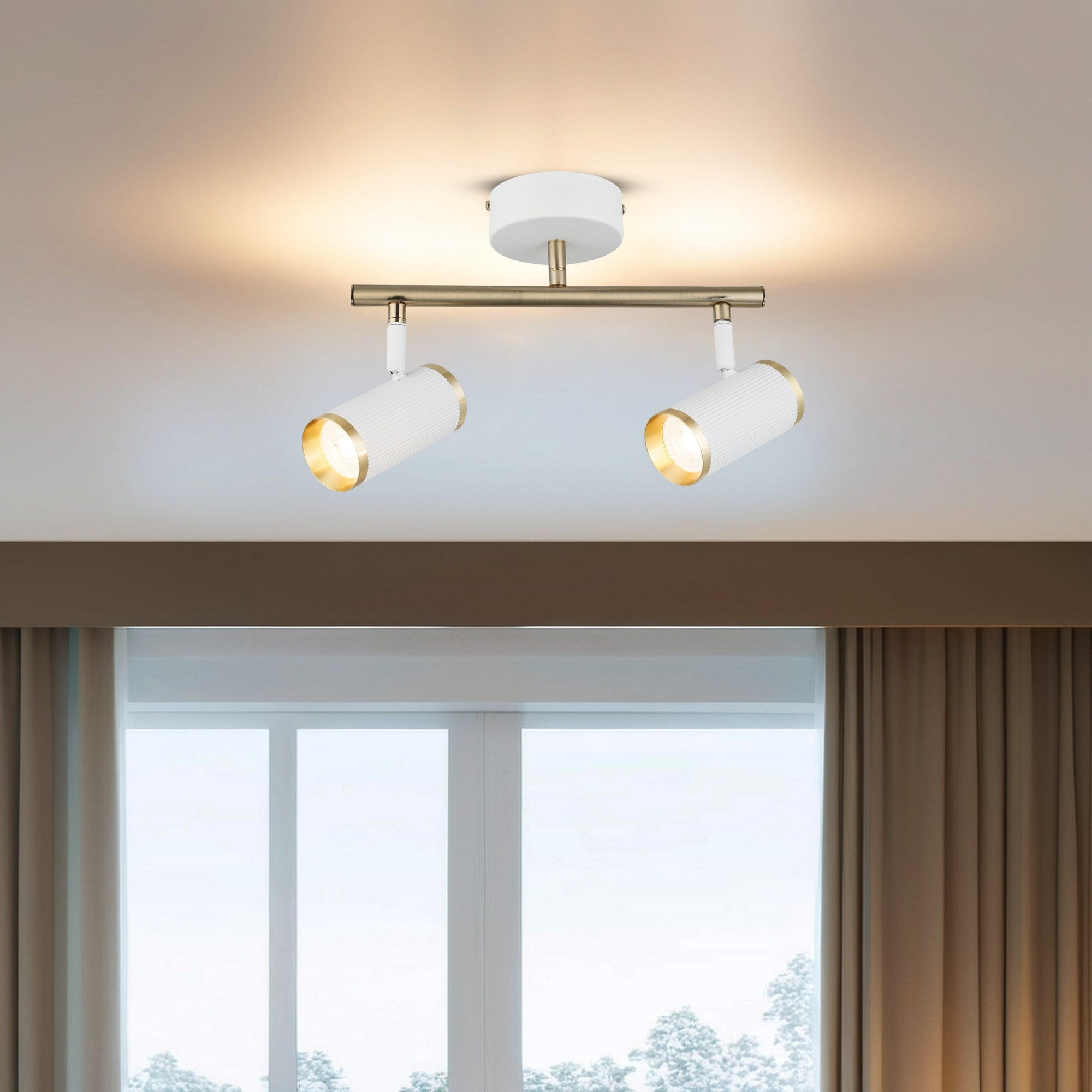 Candeeiro de Teto – 22 cm – Branco – Metal