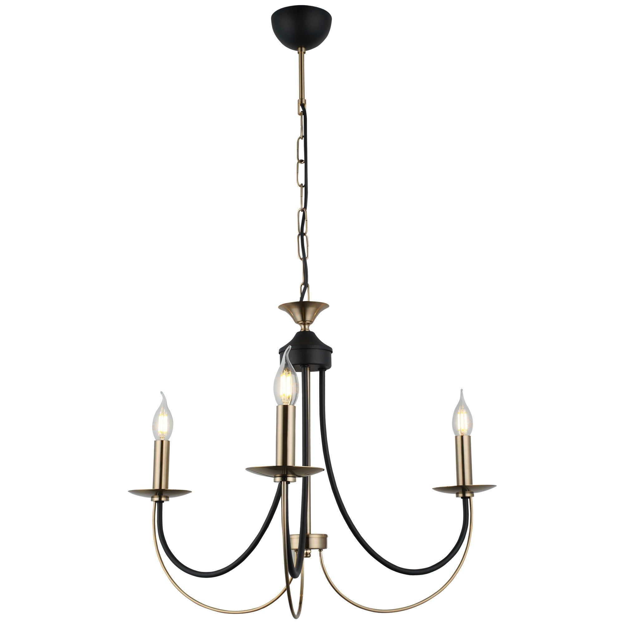 Candeeiro de Teto – 80-126,5 cm – Laca Antiga – Metal