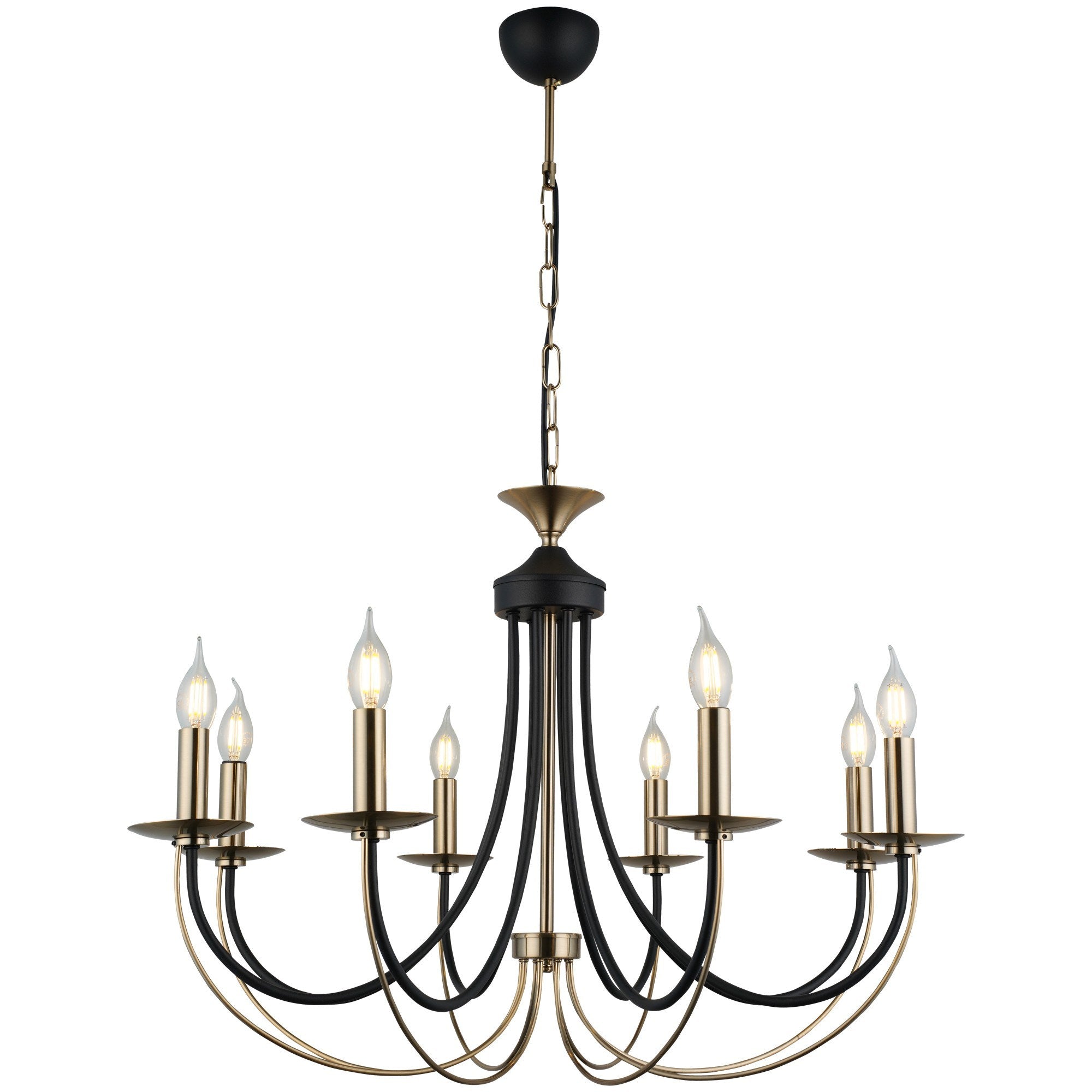 Candeeiro de Teto – 80-132 cm – Laca Antiga – Metal